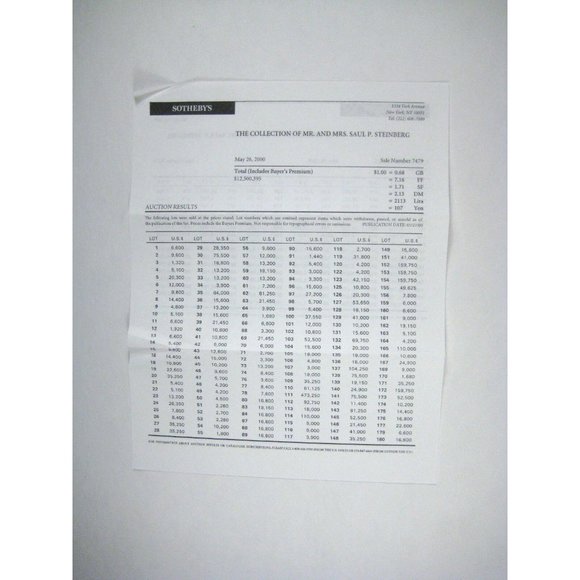 Sothebys Auction Catalog 2000 Collection Steinberg 7479 Chinese Porcelain Silver - Picture 3 of 8